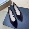 image:imageHee grand Pointed Toe Flats for Women Casual SlipOn Loafers Comfort Work Shoes Velvet Dressy ShoesDark Brown