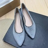 image:imageHee grand Pointed Toe Flats for Women Casual SlipOn Loafers Comfort Work Shoes Velvet Dressy ShoesGrey
