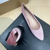 image:imageHee grand Pointed Toe Flats for Women Casual SlipOn Loafers Comfort Work Shoes Velvet Dressy ShoesPink