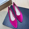 image:imageHee grand Pointed Toe Flats for Women Casual SlipOn Loafers Comfort Work Shoes Velvet Dressy ShoesRose Red