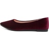 image:imageHee grand Pointed Toe Flats for Women Casual SlipOn Loafers Comfort Work Shoes Velvet Dressy ShoesWine Red
