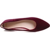 image:imageHee grand Pointed Toe Flats for Women Casual SlipOn Loafers Comfort Work Shoes Velvet Dressy ShoesWine Red