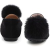 image:imageHee grand Pom Pom Ballet Flats for Women Suede Pointed Toe SlipOn Casual Comfortable Flat Shoes448black