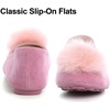 image:imageHee grand Pom Pom Ballet Flats for Women Suede Pointed Toe SlipOn Casual Comfortable Flat Shoes448pink