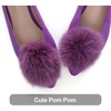 image:imageHee grand Pom Pom Ballet Flats for Women Suede Pointed Toe SlipOn Casual Comfortable Flat ShoesDark Purple