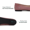 image:imageHee grand Pom Pom Ballet Flats for Women Suede Pointed Toe SlipOn Casual Comfortable Flat ShoesElegant Pink