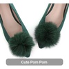image:imageHee grand Pom Pom Ballet Flats for Women Suede Pointed Toe SlipOn Casual Comfortable Flat ShoesGreen
