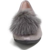 image:imageHee grand Pom Pom Ballet Flats for Women Suede Pointed Toe SlipOn Casual Comfortable Flat ShoesGrey