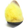 image:imageHee grand Pom Pom Ballet Flats for Women Suede Pointed Toe SlipOn Casual Comfortable Flat ShoesLemon Yellow