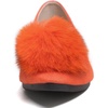 image:imageHee grand Pom Pom Ballet Flats for Women Suede Pointed Toe SlipOn Casual Comfortable Flat ShoesOrange