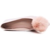 image:imageHee grand Pom Pom Ballet Flats for Women Suede Pointed Toe SlipOn Casual Comfortable Flat ShoesPale Pink