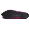 image:imageHee grand Pom Pom Ballet Flats for Women Suede Pointed Toe SlipOn Casual Comfortable Flat ShoesRose Purple