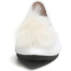 image:imageHee grand Pom Pom Ballet Flats for Women Suede Pointed Toe SlipOn Casual Comfortable Flat ShoesWhite