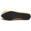 image:imageHee grand Pom Pom Ballet Flats for Women Suede Pointed Toe SlipOn Casual Comfortable Flat ShoesYellow