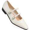 image:imageHee grand Retro Ankle Strap Buckle Mary Jane Shoes Women Pointed Toe PU Leather Low Heel Dress ShoesApricot