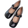 image:imageHee grand Retro Mary Jane Shoes for Women Cute Round Toe Buckle Ballet Flats Leather Dress Flats Soft Work FlatsBlack