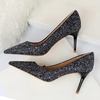 image:imageHee grand Shining Sequins High Heels Sexy Pointed Toe Stilettos Bridal Dress Shoes for Wedding PartyBlue