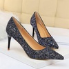 image:imageHee grand Shining Sequins High Heels Sexy Pointed Toe Stilettos Bridal Dress Shoes for Wedding PartyBlue