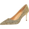 image:imageHee grand Shining Sequins High Heels Sexy Pointed Toe Stilettos Bridal Dress Shoes for Wedding PartyGold