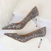 image:imageHee grand Shining Sequins High Heels Sexy Pointed Toe Stilettos Bridal Dress Shoes for Wedding PartyMulticolour