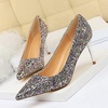image:imageHee grand Shining Sequins High Heels Sexy Pointed Toe Stilettos Bridal Dress Shoes for Wedding PartyMulticolour