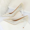 image:imageHee grand Shining Sequins High Heels Sexy Pointed Toe Stilettos Bridal Dress Shoes for Wedding PartyWhite