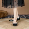 image:imageHee grand Square Toe Mary Jane Flats for Women Comfortable Ankle Buckle Ballet Flats PU Leather Dress Shoes539black