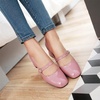 image:imageHee grand Vintage Mary Jane Shoes Chunky Heels for Women Square Toe Adjustable Strap Pump PU Leather Brogue Work Heels Dress Shoes130pink