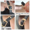 image:imageHee grand Vintage Mary Jane Shoes Chunky Heels for Women Square Toe Adjustable Strap Pump PU Leather Brogue Work Heels Dress Shoes130white