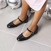 image:imageHee grand Vintage Mary Jane Shoes Chunky Heels for Women Square Toe Adjustable Strap Pump PU Leather Brogue Work Heels Dress Shoes139black