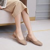image:imageHee grand Women Closed Square Toe Chunky Block Heels Cute Bowknot Dress Shoes Pumps Comfortable Low Heel Slip Ons for Office513khaki