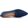 image:imageHee grand Women Fashion Bowknot Flats Comfort Pointed Toe Dress Shoes Slip On Ballet Shoes Driving Flats162bluesuede
