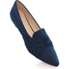 image:imageHee grand Women Fashion Bowknot Flats Comfort Pointed Toe Dress Shoes Slip On Ballet Shoes Driving Flats162bluesuede