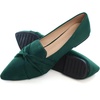 image:imageHee grand Women Fashion Bowknot Flats Comfort Pointed Toe Dress Shoes Slip On Ballet Shoes Driving Flats162greensuede