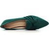 image:imageHee grand Women Fashion Bowknot Flats Comfort Pointed Toe Dress Shoes Slip On Ballet Shoes Driving Flats162greensuede
