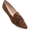 image:imageHee grand Women Fashion Bowknot Flats Comfort Pointed Toe Dress Shoes Slip On Ballet Shoes Driving Flats162leopard Brownsuede