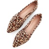 image:imageHee grand Women Fashion Bowknot Flats Comfort Pointed Toe Dress Shoes Slip On Ballet Shoes Driving Flats162leopard Yellowsuede