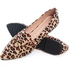 image:imageHee grand Women Fashion Bowknot Flats Comfort Pointed Toe Dress Shoes Slip On Ballet Shoes Driving Flats162leopard Yellowsuede