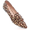 image:imageHee grand Women Fashion Bowknot Flats Comfort Pointed Toe Dress Shoes Slip On Ballet Shoes Driving Flats162leopard Yellowsuede