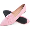 image:imageHee grand Women Fashion Bowknot Flats Comfort Pointed Toe Dress Shoes Slip On Ballet Shoes Driving Flats162pinksuede