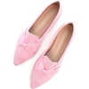 image:imageHee grand Women Fashion Bowknot Flats Comfort Pointed Toe Dress Shoes Slip On Ballet Shoes Driving Flats162pinksuede