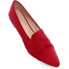 image:imageHee grand Women Fashion Bowknot Flats Comfort Pointed Toe Dress Shoes Slip On Ballet Shoes Driving Flats162redsuede