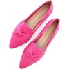image:imageHee grand Women Fashion Bowknot Flats Comfort Pointed Toe Dress Shoes Slip On Ballet Shoes Driving Flats162rosesuede