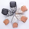 image:imageHee grand Women Foldable Ballet Flats Bling Rhinestones Soft Leather Pointy Toe Flats Sparkle Wedding Dress Shoes Comfort Slip on Loafers Big SizeBblack