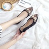 image:imageHee grand Women Foldable Ballet Flats Bling Rhinestones Soft Leather Pointy Toe Flats Sparkle Wedding Dress Shoes Comfort Slip on Loafers Big SizeEblack