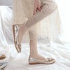 image:imageHee grand Women Foldable Ballet Flats Bling Rhinestones Soft Leather Pointy Toe Flats Sparkle Wedding Dress Shoes Comfort Slip on Loafers Big SizeEgold