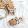 image:imageHee grand Women Foldable Ballet Flats Bling Rhinestones Soft Leather Pointy Toe Flats Sparkle Wedding Dress Shoes Comfort Slip on Loafers Big SizeEsilver