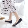 image:imageHee grand Women Foldable Ballet Flats Bling Rhinestones Soft Leather Pointy Toe Flats Sparkle Wedding Dress Shoes Comfort Slip on Loafers Big SizeFblack