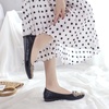 image:imageHee grand Women Foldable Ballet Flats Bling Rhinestones Soft Leather Pointy Toe Flats Sparkle Wedding Dress Shoes Comfort Slip on Loafers Big SizeFblack