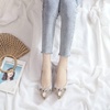 image:imageHee grand Women Foldable Ballet Flats Bling Rhinestones Soft Leather Pointy Toe Flats Sparkle Wedding Dress Shoes Comfort Slip on Loafers Big SizeFsilver